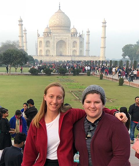 Candler students at the Taj Mahal in India