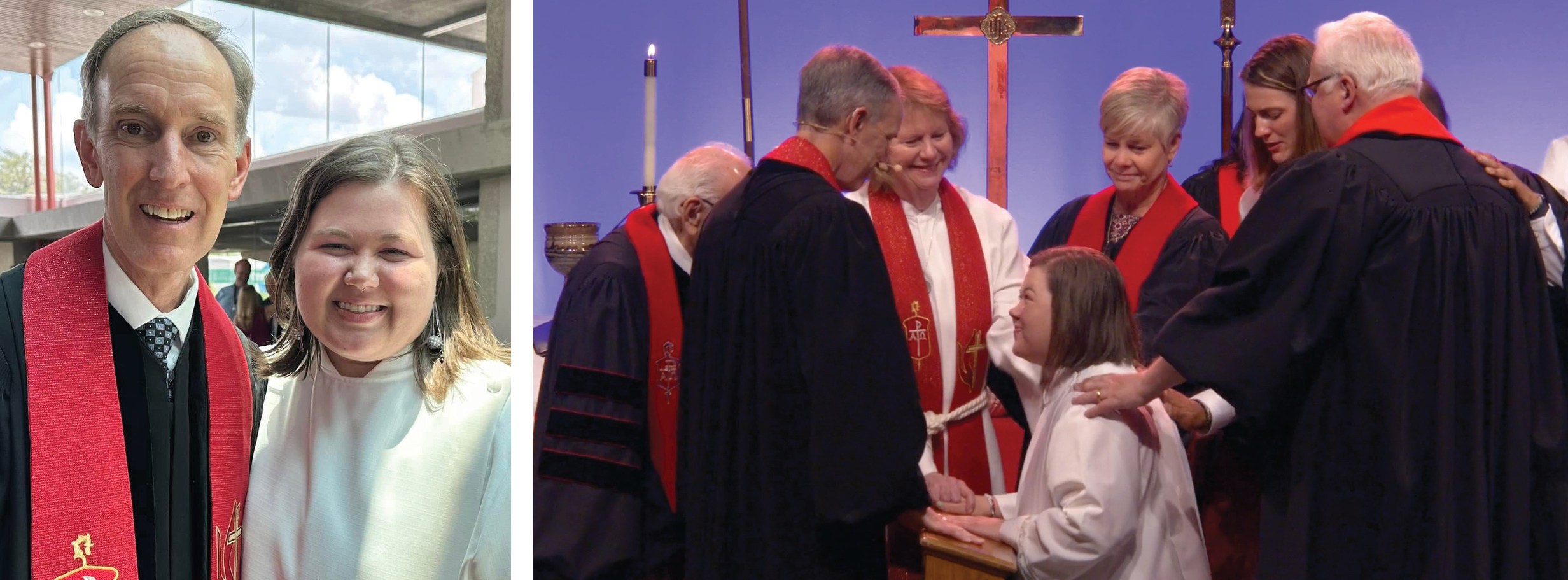 Anna Swygert at her commissioning and ordination services