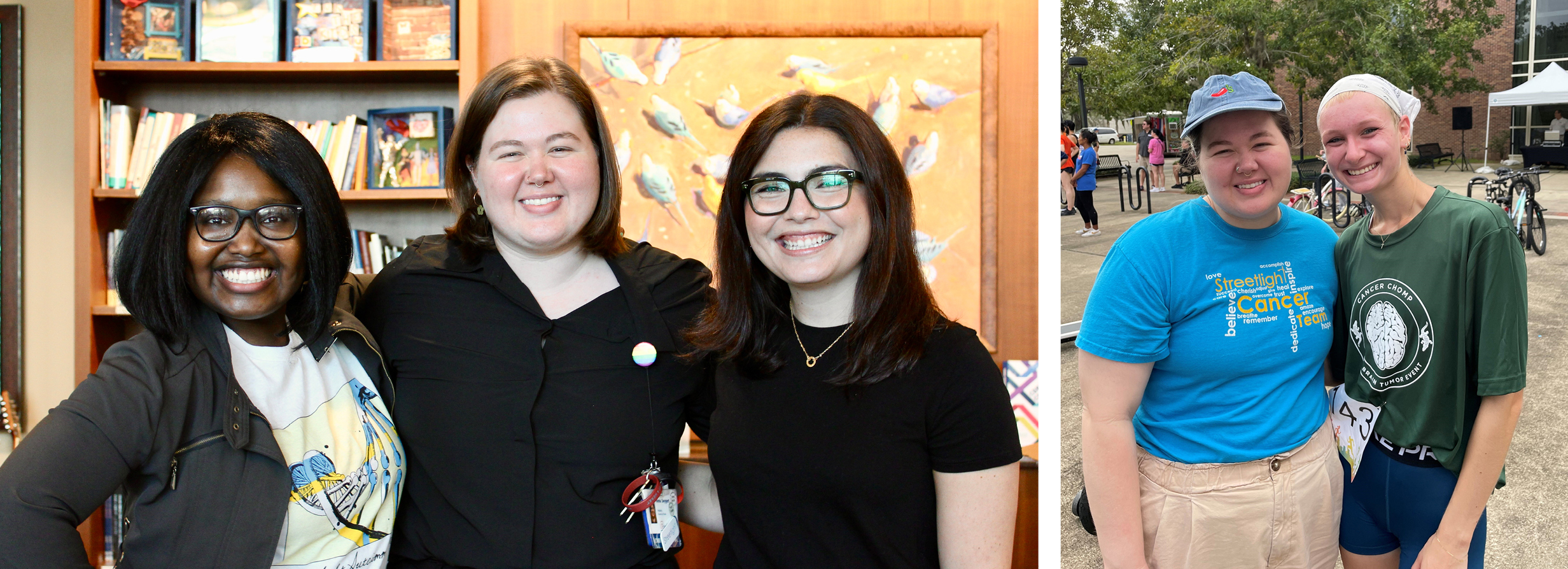 five young women smiling